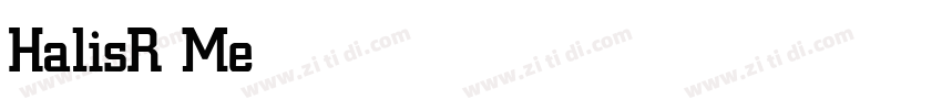 HalisR Medium字体转换